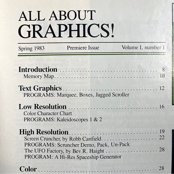 Core Spring 1983 Volume 1 Number 1 Premier Issue. Computers. Vintage. New. - Picture 11 of 11